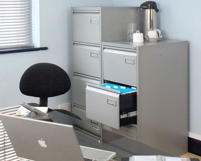 Cajón abierto de archivador Bisley PSF