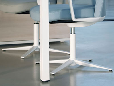 Base de aluminio blanco