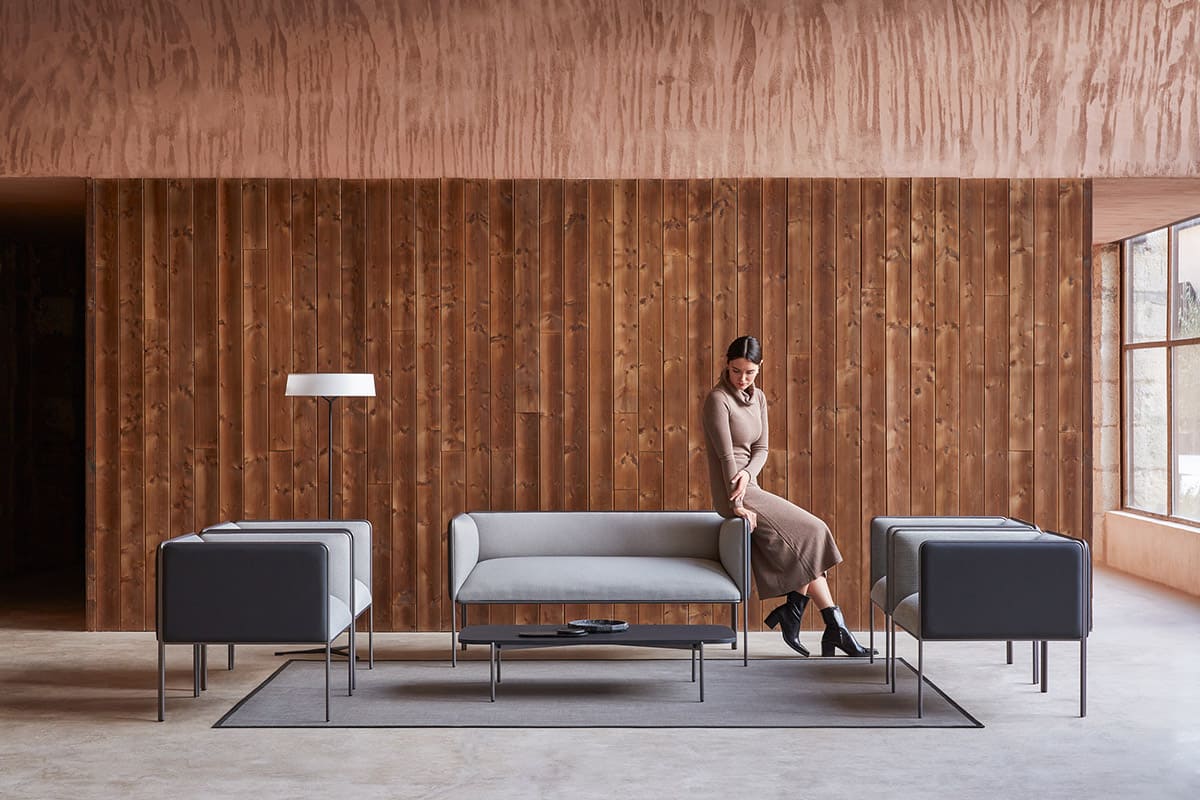 Sofás Meetia Actiu diseñados por Ramón Esteve en estilo industrial elegante Sofás Meetia Actiu con estilo industrial