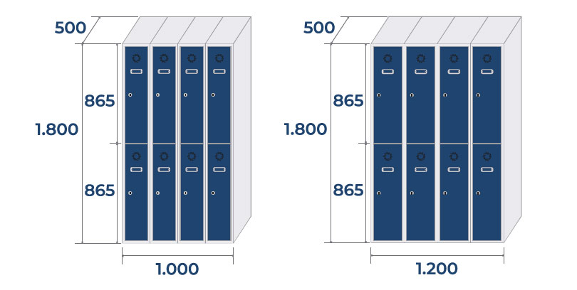 Taquilla de 4 columnas de 4 puertas
