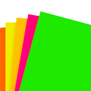 Cartulinas de colores intensos y fluorescentes de 230 g