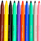 Pinturas: rotuladores, témperas, lápices y acuarelas de colores