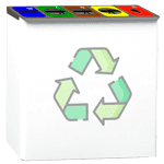 Papeleras metálicas para reciclaje selectivo de residuos