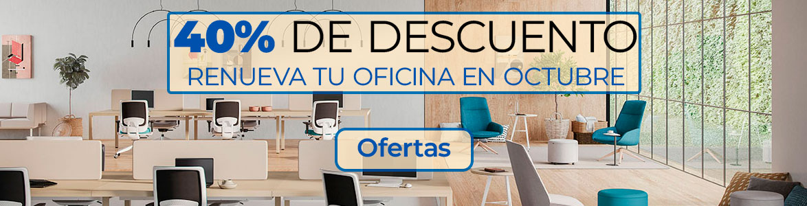 Descuentos y ofertas en muebles, máquinas y material de oficina