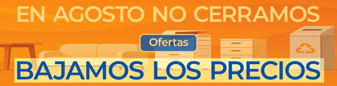 Descuentos y ofertas en muebles, máquinas y material de oficina