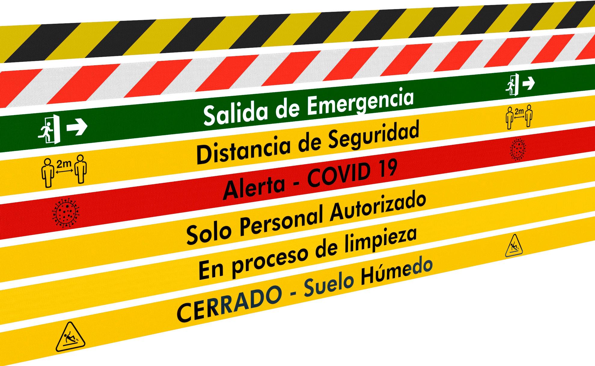 Postes separadores de cinta extensible prediseñada