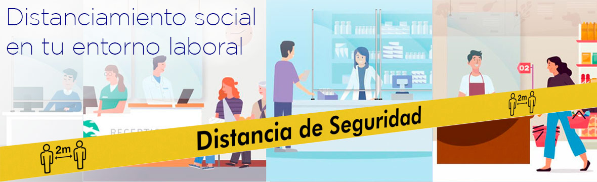 Mamparas y postes separadores de oficina para el distanciamiento social