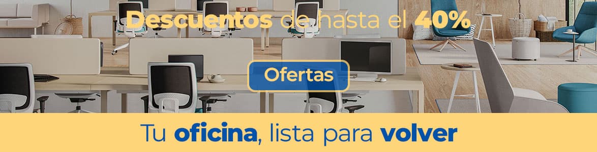 Descuentos y ofertas en muebles, máquinas y material de oficina