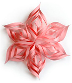 Diseños de manualidades con cartulina: Flor de cartulina rosa