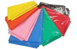 Bolsas de plástico de colores para disfraces de carnaval