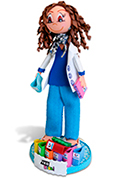 Manualidades foamy con goma EVA Fixo Kids: Muñeca fofucha
