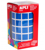 Gomets cuadrados de colores adhesivos Apli de 15 milímetros azules
