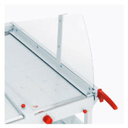 Cizalla de palanca profesional de gran formato con mesa Ideal 1110 con protector de seguridad