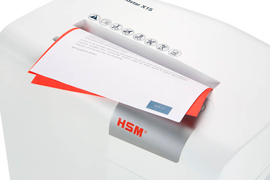 Destructora de documentos en papel barata HSM shredstar X15
