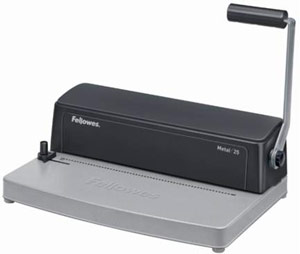 Encuadernadora de espiral barata Fellowes Metal 25