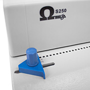 Margen lateral de la encuadernadora de espiral metálica para oficina Omega S250
