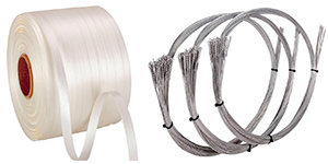 Consumibles para prensas compactadoras HSM: cinta, hilo y alambre