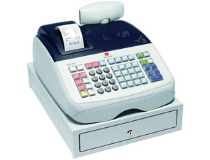 Máquina con caja registradora Olivetti ECR-6800