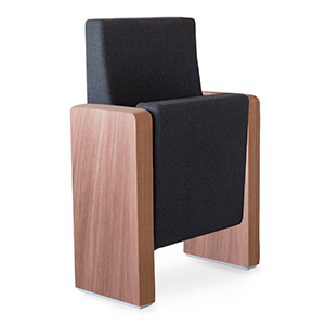 Butaca para auditorio con asiento plegable y respaldo abatible Audit 70 Actiu