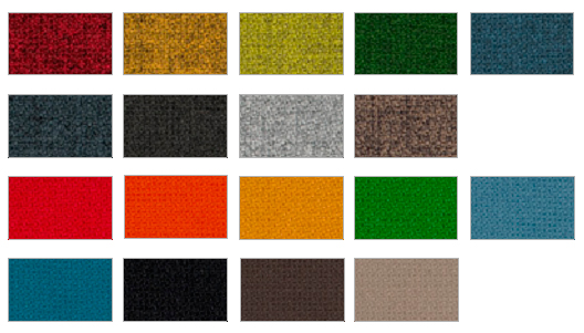 Colores de tapizado trevira para sofá Longo