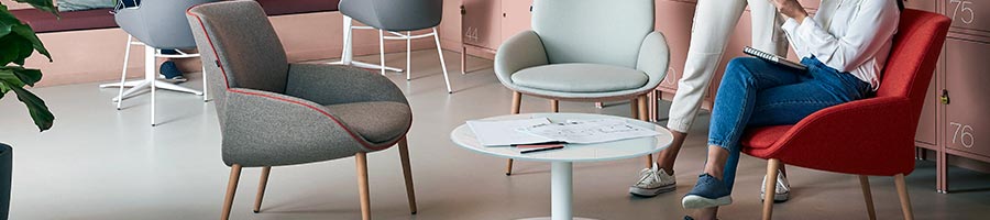 Cómodos asientos de Soft Seating Noom Actiu