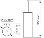 Medidas de escobillero de pared