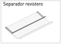 Separador revistero para estantería de biblioteca