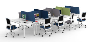 Configura tu mesa Cool C300 de Actiu con mayor variedad de estructuras, acabados y superficies