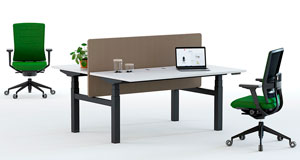 Configura tu mesa Mobility con amplia variedad de estructuras, acabados y superficies