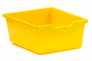 Gaveta de plástico amarilla de doble capacidad