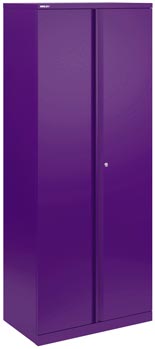 Armario bajo de puertas batientes Bisley Essentials en violeta Parma