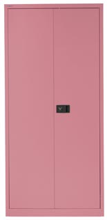 Armario metálico Economy Bisley barato pintado en color rosa