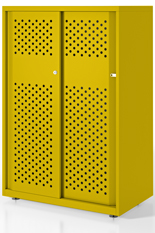 Armario de puerta perforada Glide Bisley en gran variedad de colores