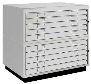 Archivador planero para planos DIN-A1 Bisley 471-472 de 10 cajones en blanco