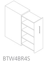 Cajonera tipo buck para colocar junto a la mesa Tower Bisley