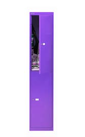 Taquilla metálica barata para vestuario en color violeta