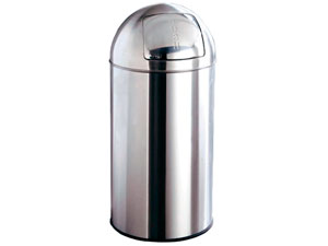 Papelera de acero inoxidable perforada 120 35l