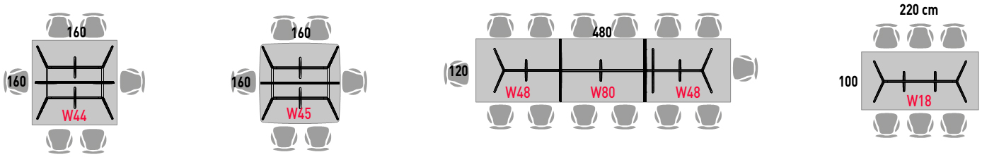 Configuración de mesas de dirección Arkitek