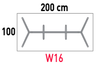 Mesa recta de dirección Arkitek W16