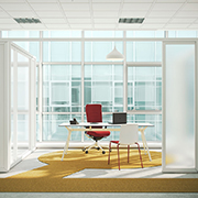 Mesa de diseño para despacho luminoso Arkitek