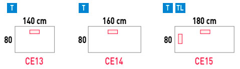 Mesas rectas Cool E100