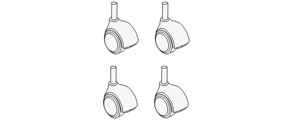 Ruedas 4841R Organitec Actiu