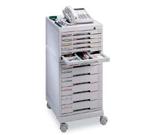 Carro cajonera archivador de plástico móvil 4040 Organitec Actiu
