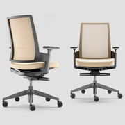 Silla de dirección ergonómica beige 3.60 de Forma 5