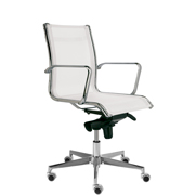 Silla Acer de Dile Office con tapizado con respaldo ergonómico tapizado con malla blanca