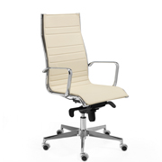 Silla Acer de Dile Office con tapizado con acolchado ergonómico blanco