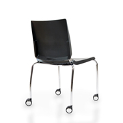 Silla Atenea Dile Office negra con ruedas