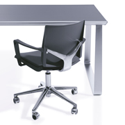 Silla Atenea Dile Office para oficina en negro con mesa