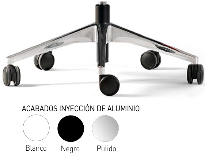 Base de aluminio para silla TNK