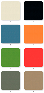 8 colores para la carcasa de plástico de la silla Feel